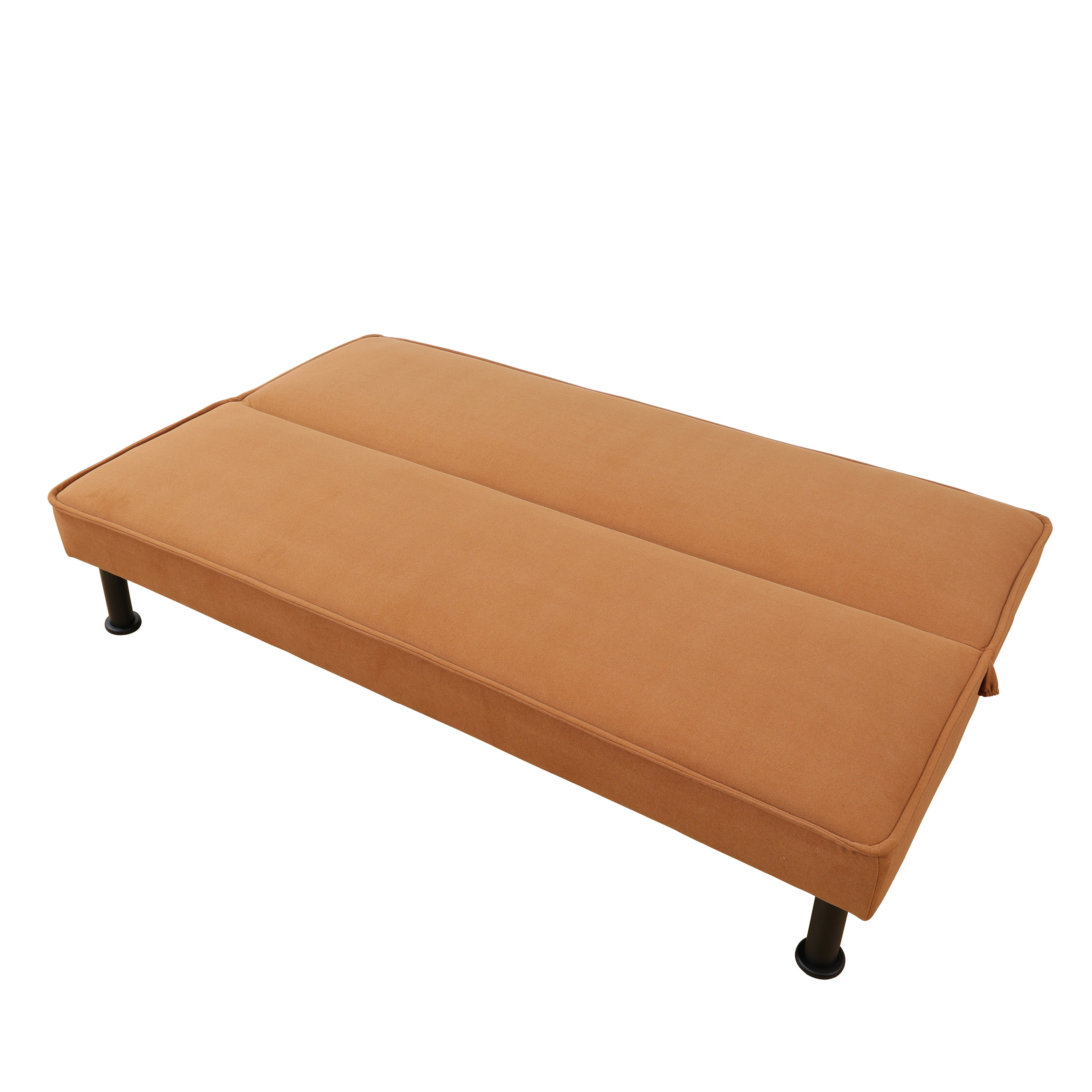 Ainehome Light Coffee Flannel Sofa bed