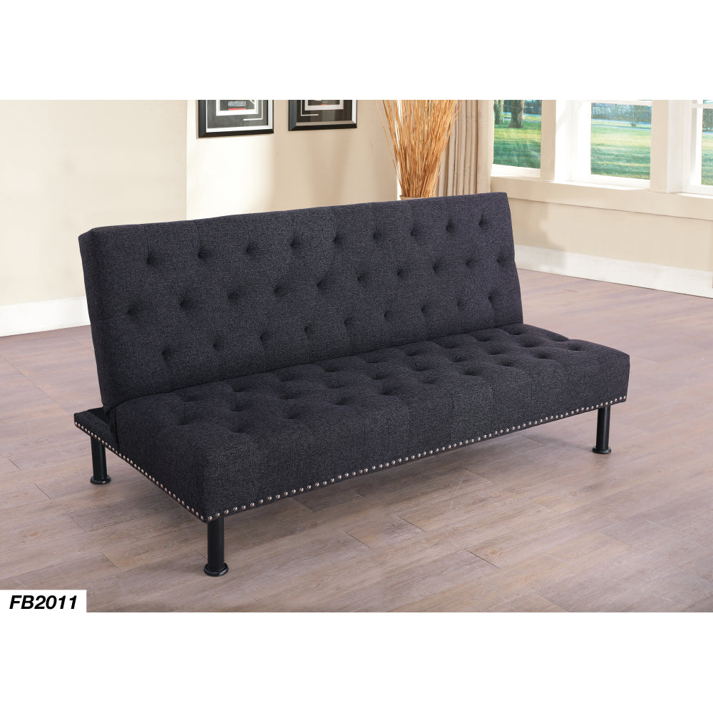 Ainehome Black Grey Sackcloth Sofa bed