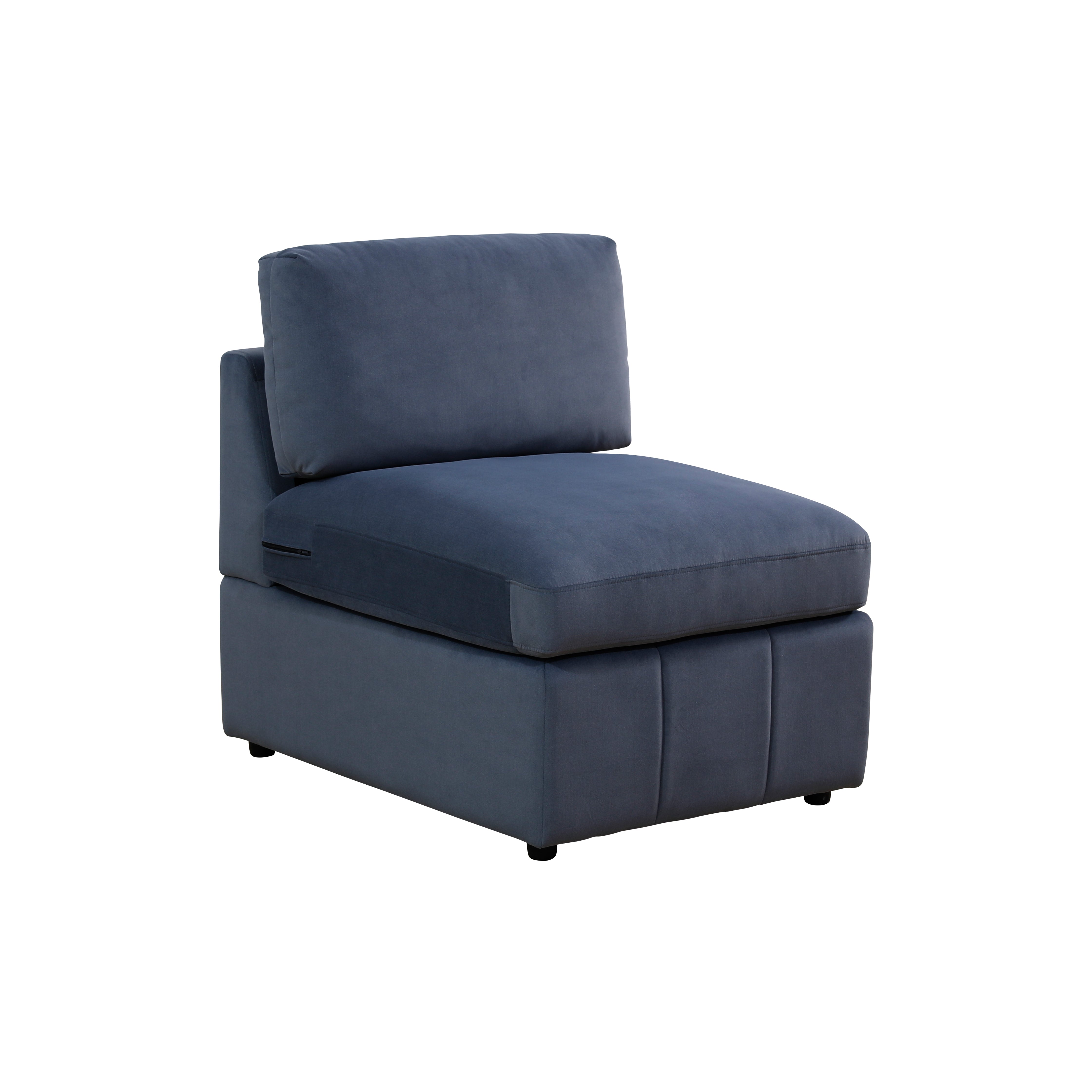 Ainehome Navy Blue Corduroy 6-Seater Combo Sofa Set